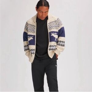 Backcountry Merino Wool/Organic Cotton
Textured Cardigan Sweater - Men's XL